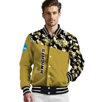 customized ucf knights camouflage splash gold varsity jacket best selling