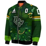 customized ucf knights shamrock vortex green bomber jacket best selling