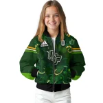 customized ucf knights shamrock vortex green bomber jacket best selling