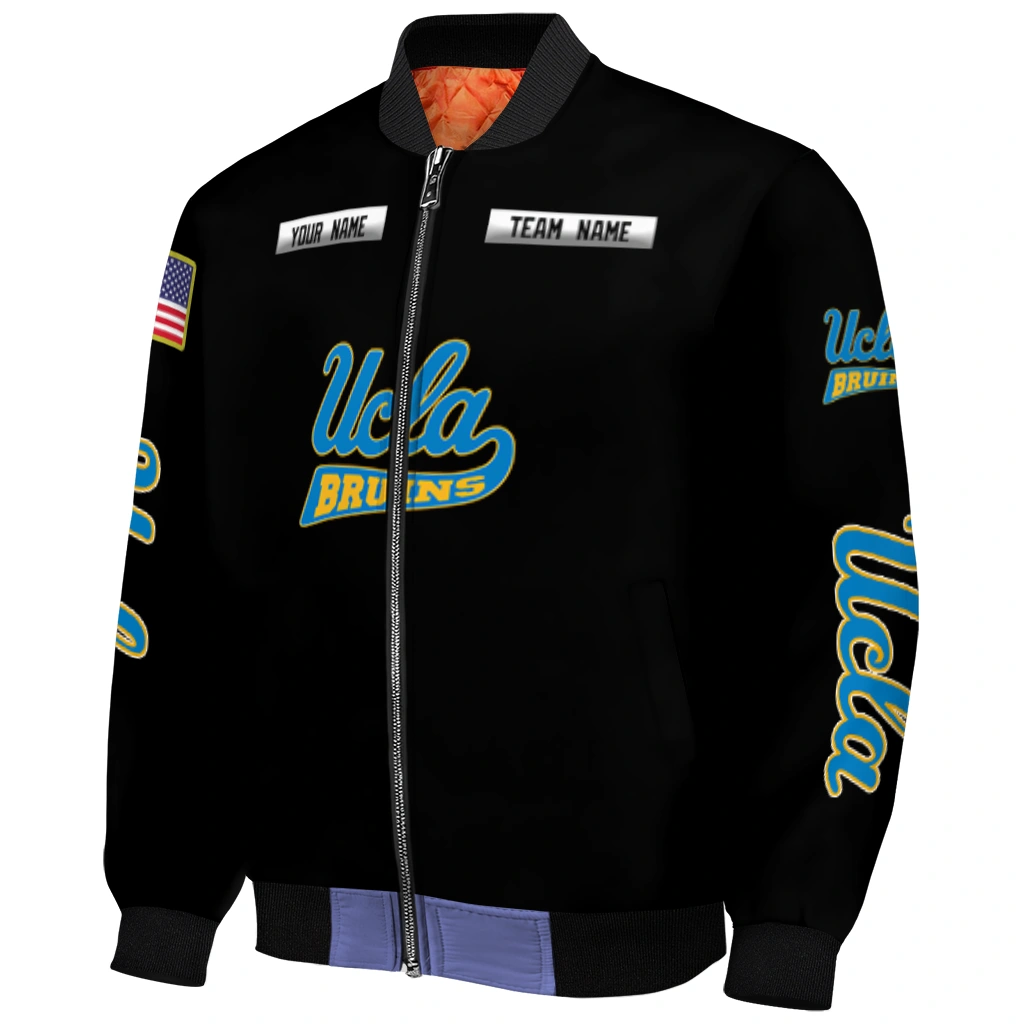 customized ucla bruins american flag skull black bomber jacket fashion forward customized ucla bruins american flag skull black bomber jacket fashion forward