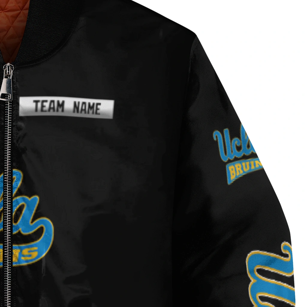 customized ucla bruins american flag skull black bomber jacket premium grade customized ucla bruins american flag skull black bomber jacket premium grade