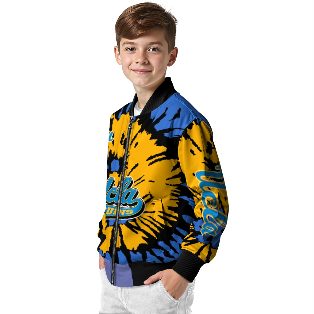 customized ucla bruins burst splatter blue bomber jacket trendy customized ucla bruins burst splatter blue bomber jacket trendy