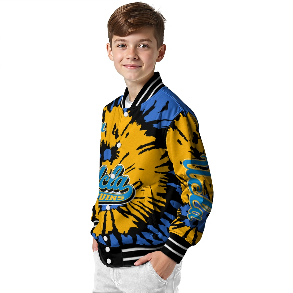 customized ucla bruins burst splatter blue varsity jacket trendy customized ucla bruins burst splatter blue varsity jacket trendy
