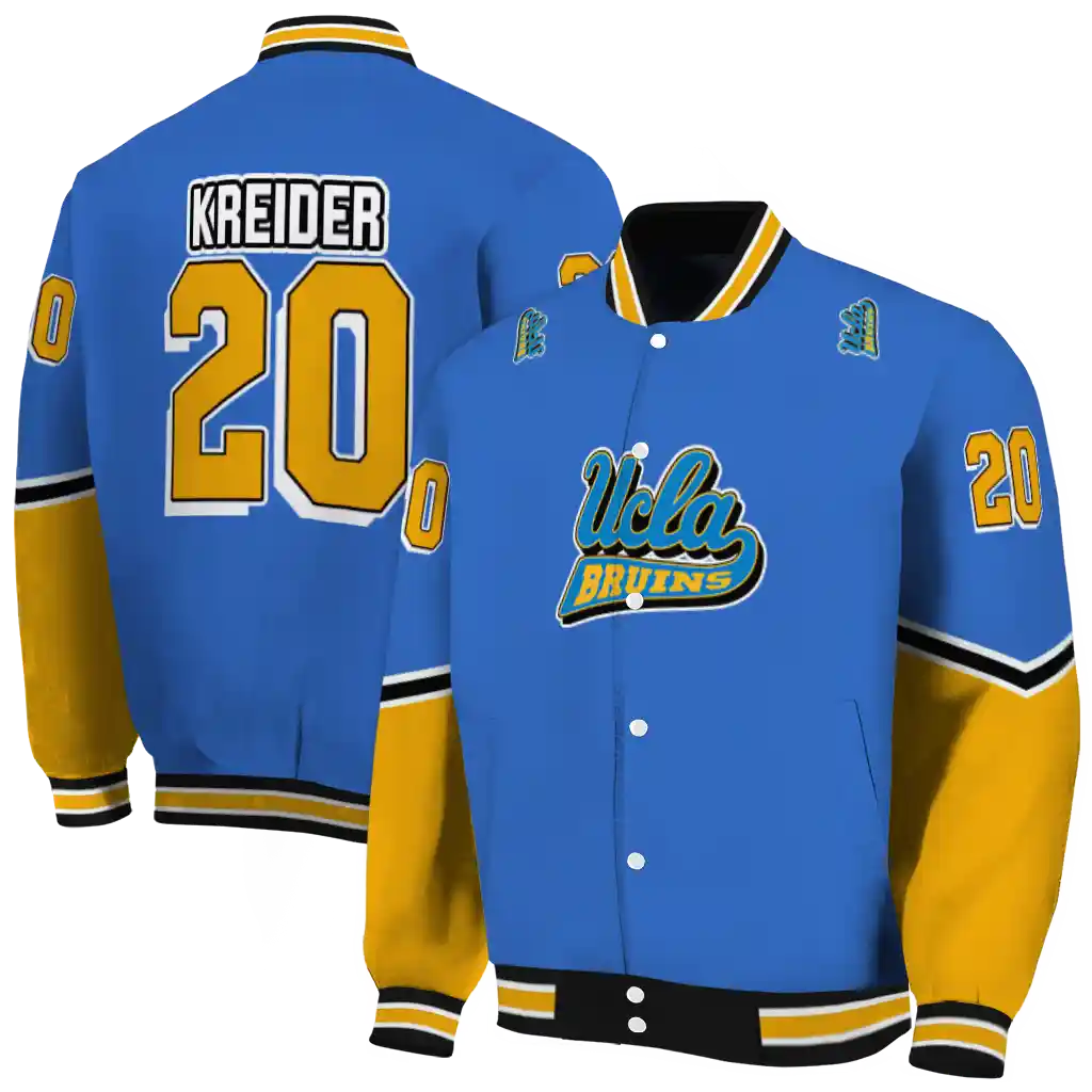 customized ucla bruins chevron style blue varsity jacket fashion forward customized ucla bruins chevron style blue varsity jacket fashion forward