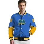customized ucla bruins chevron style blue varsity jacket best selling