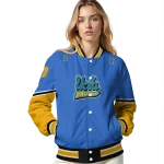 customized ucla bruins chevron style blue varsity jacket best selling