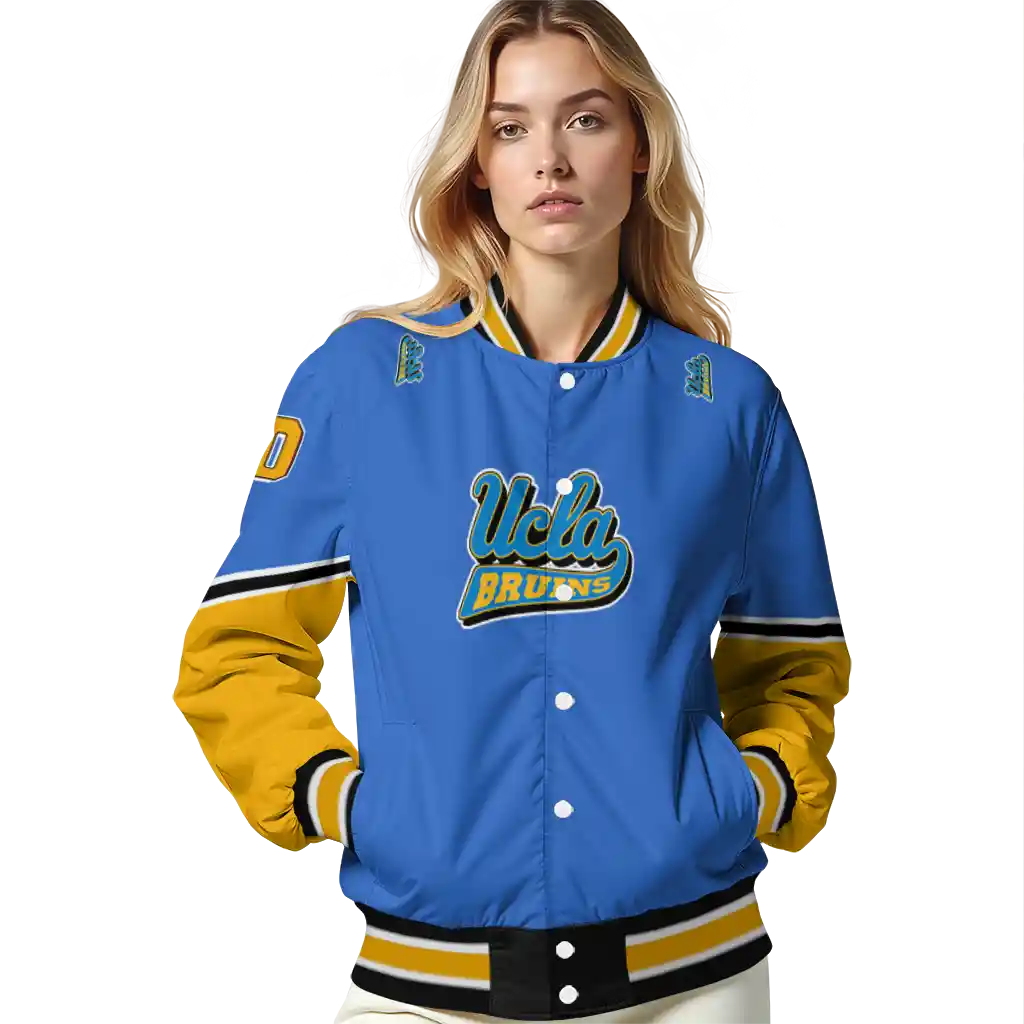 customized ucla bruins chevron style blue varsity jacket latest model customized ucla bruins chevron style blue varsity jacket latest model