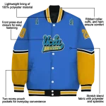 customized ucla bruins chevron style blue varsity jacket best selling