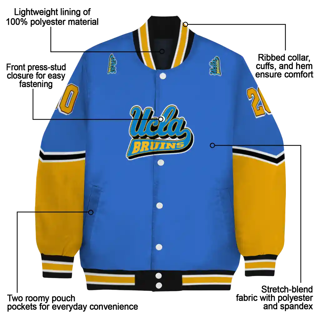 customized ucla bruins chevron style blue varsity jacket new arrival customized ucla bruins chevron style blue varsity jacket new arrival