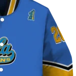 customized ucla bruins chevron style blue varsity jacket best selling