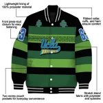 customized ucla bruins clover green lines green black varsity jacket best selling