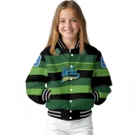 customized ucla bruins clover green lines green black varsity jacket best selling