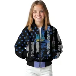 customized ucla bruins star stripes blue black bomber jacket best selling