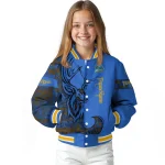 customized ucla bruins tribal deer art blue varsity jacket best selling