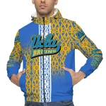 customized ucla bruins tribal swirls blue windbreaker jacket best selling
