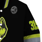 customized uconn huskies heartbeat accent black green varsity jacket best selling