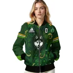 customized uconn huskies shamrock vortex green bomber jacket best selling