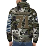 customized uconn huskies skull camo camouflage windbreaker jacket best selling