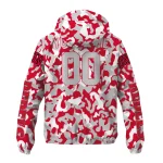 customized unlv rebels camouflage mashup red windbreaker jacket best selling