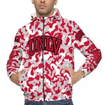 customized unlv rebels camouflage mashup red windbreaker jacket best selling