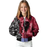 customized unlv rebels skull cluster red bomber jacket best selling