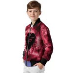 customized unlv rebels skull cluster red bomber jacket best selling