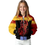 customized usc trojans reaper hands red black bomber jacket best selling