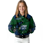 customized utah jazz burst splatter navy varsity jacket best selling