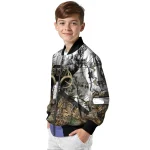 customized utah jazz deer skull camouflage white bomber jacket best selling
