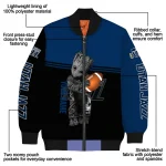 customized utah jazz groot football navy black bomber jacket best selling