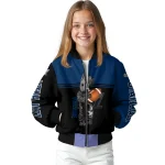 customized utah jazz groot football navy black bomber jacket best selling