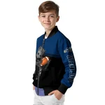 customized utah jazz groot football navy black bomber jacket best selling