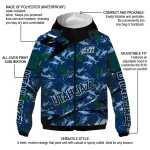 customized utah jazz shark art navy windbreaker jacket best selling