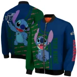 customized utah jazz stitch laughing navy bomber jacket best selling