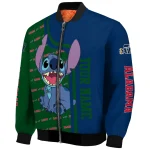 customized utah jazz stitch laughing navy bomber jacket best selling