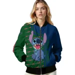 customized utah jazz stitch laughing navy bomber jacket best selling