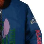 customized utah jazz stitch laughing navy bomber jacket best selling