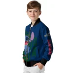 customized utah jazz stitch laughing navy bomber jacket best selling