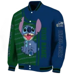 customized utah jazz stitch laughing navy varsity jacket best selling