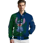 customized utah jazz stitch laughing navy varsity jacket best selling