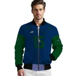 customized utah jazz team patch navy bomber jacket best selling
