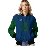 customized utah jazz team patch navy bomber jacket best selling