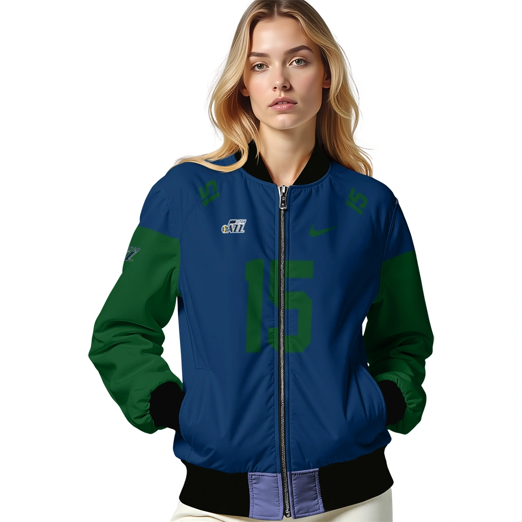 customized utah jazz team patch navy bomber jacket latest model customized utah jazz team patch navy bomber jacket latest model