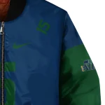 customized utah jazz team patch navy bomber jacket best selling