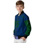 customized utah jazz team patch navy bomber jacket best selling