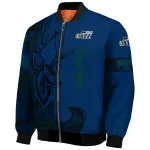 customized utah jazz tribal deer art navy bomber jacket best selling