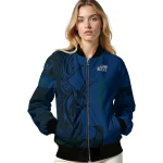 customized utah jazz tribal deer art navy bomber jacket best selling