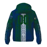 customized utah jazz tribal swirls navy windbreaker jacket best selling