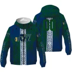 customized utah jazz tribal swirls navy windbreaker jacket best selling