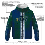 customized utah jazz tribal swirls navy windbreaker jacket best selling